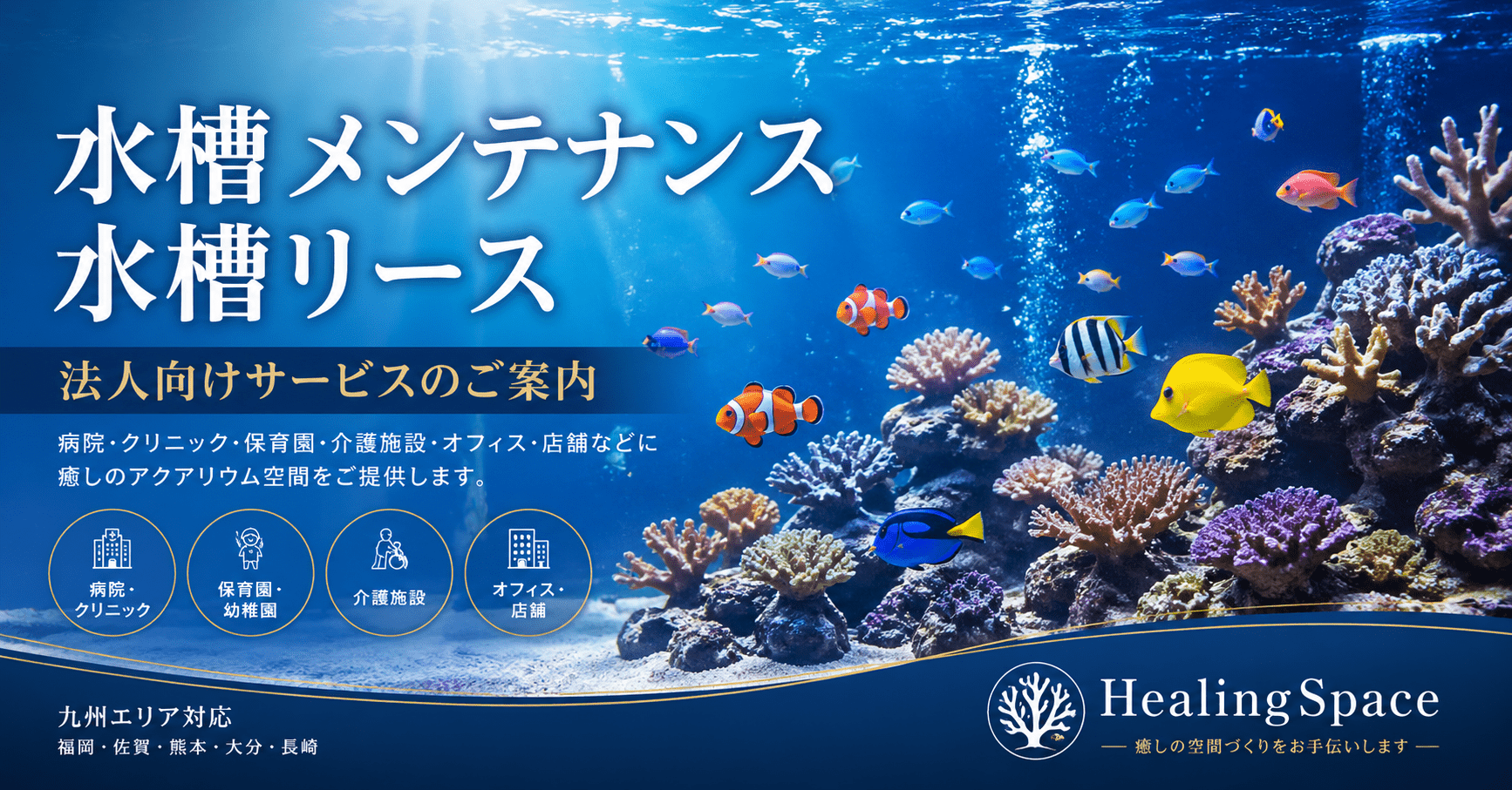 パンフレット｜九州の水槽メンテナンス・水槽リースならHealingSpace